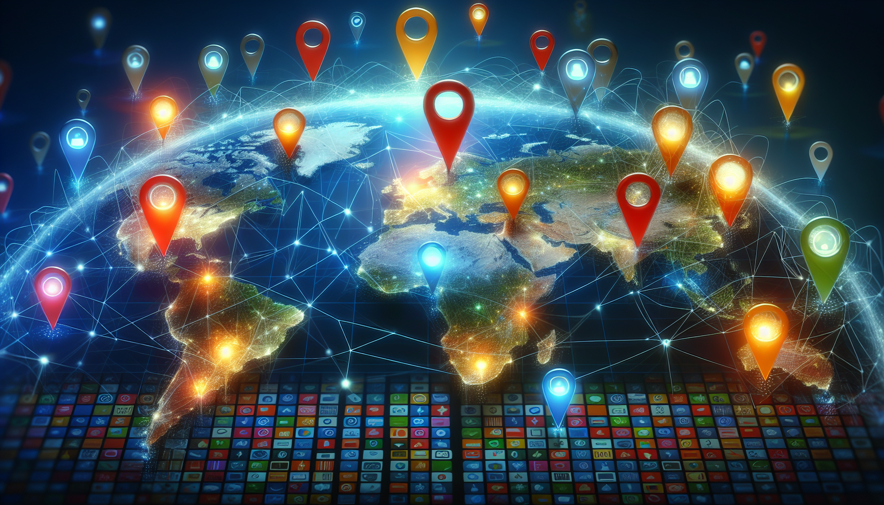 地理位置和地圖的視覺表示，以符號化地理位置 API
