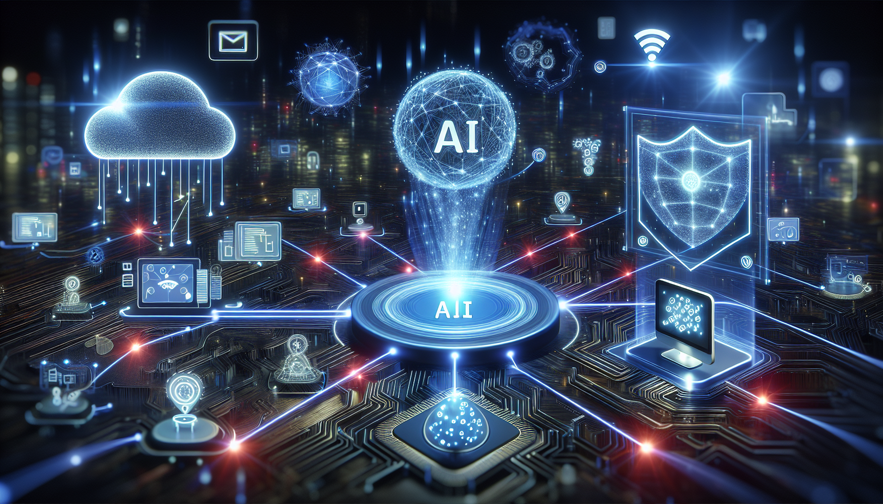 AI API 與物聯網和邊緣計算集成的圖示