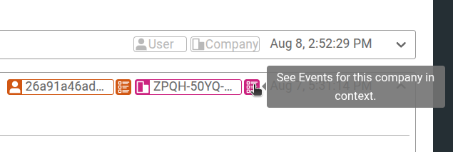 Accessing all events for a specific customer from a Live Event Log workspace in Moesif.