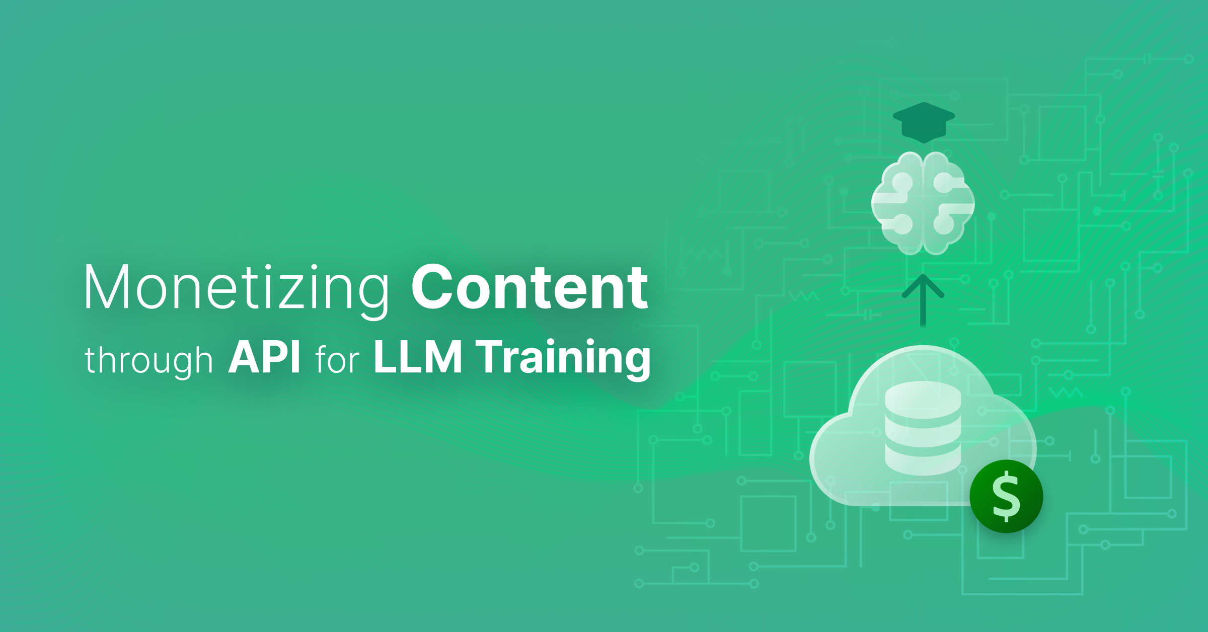 Monetizing Content Through API for LLM Training