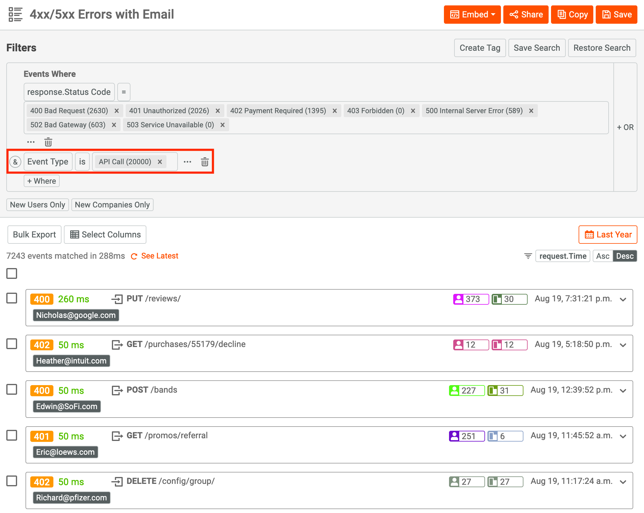 Logging API Calls | Moesif Docs