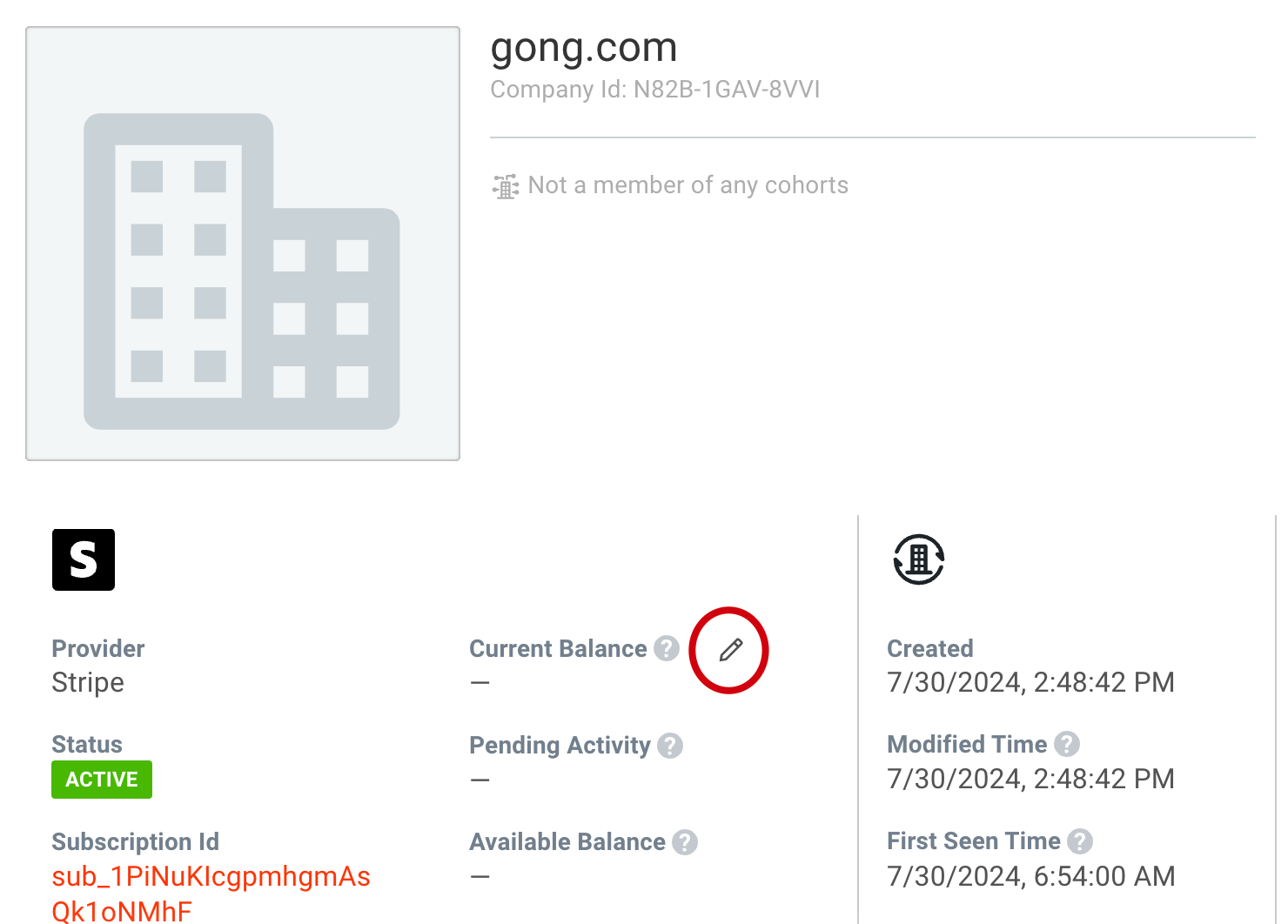 transaction button location