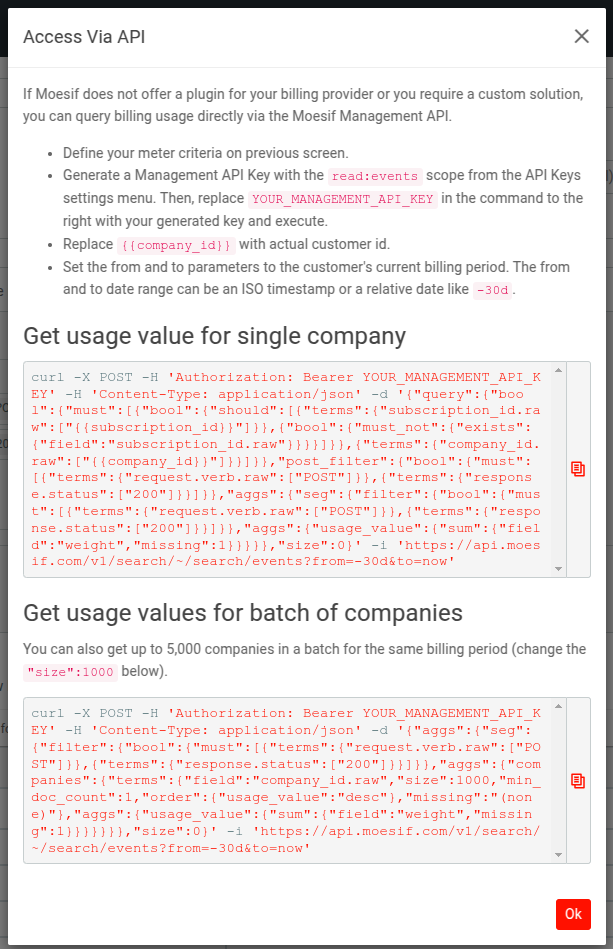 Set Up Reporting-Only Billing Meter | Moesif Docs