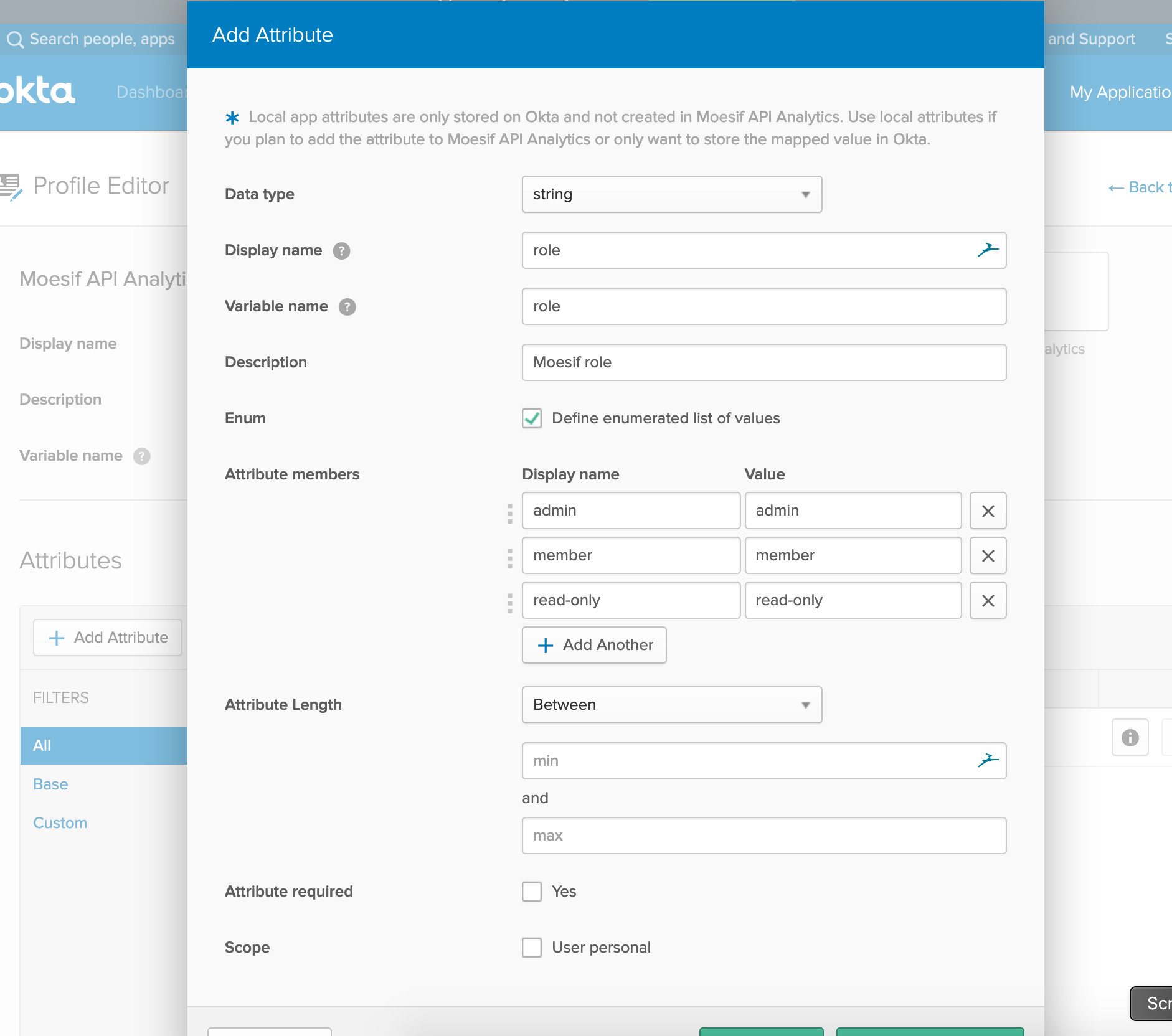 AppUser add role field
