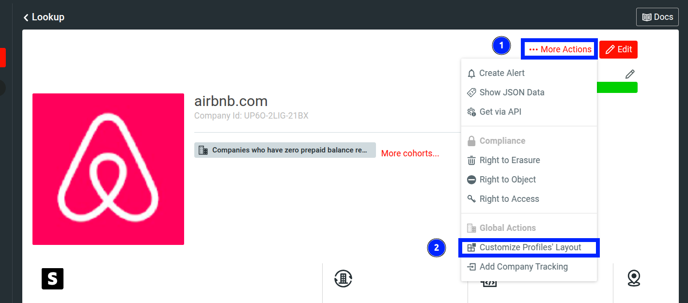 Customize Profile Layout