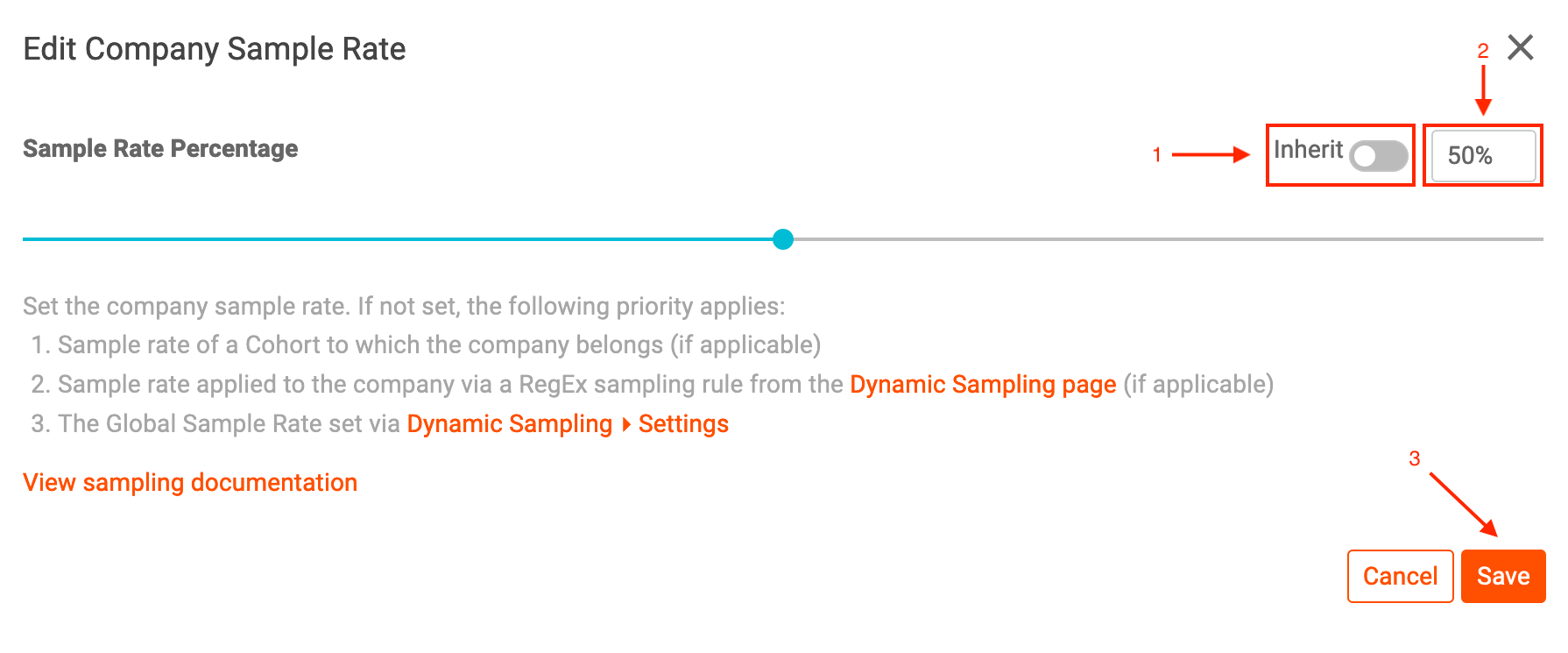 Set Company Sample Rate