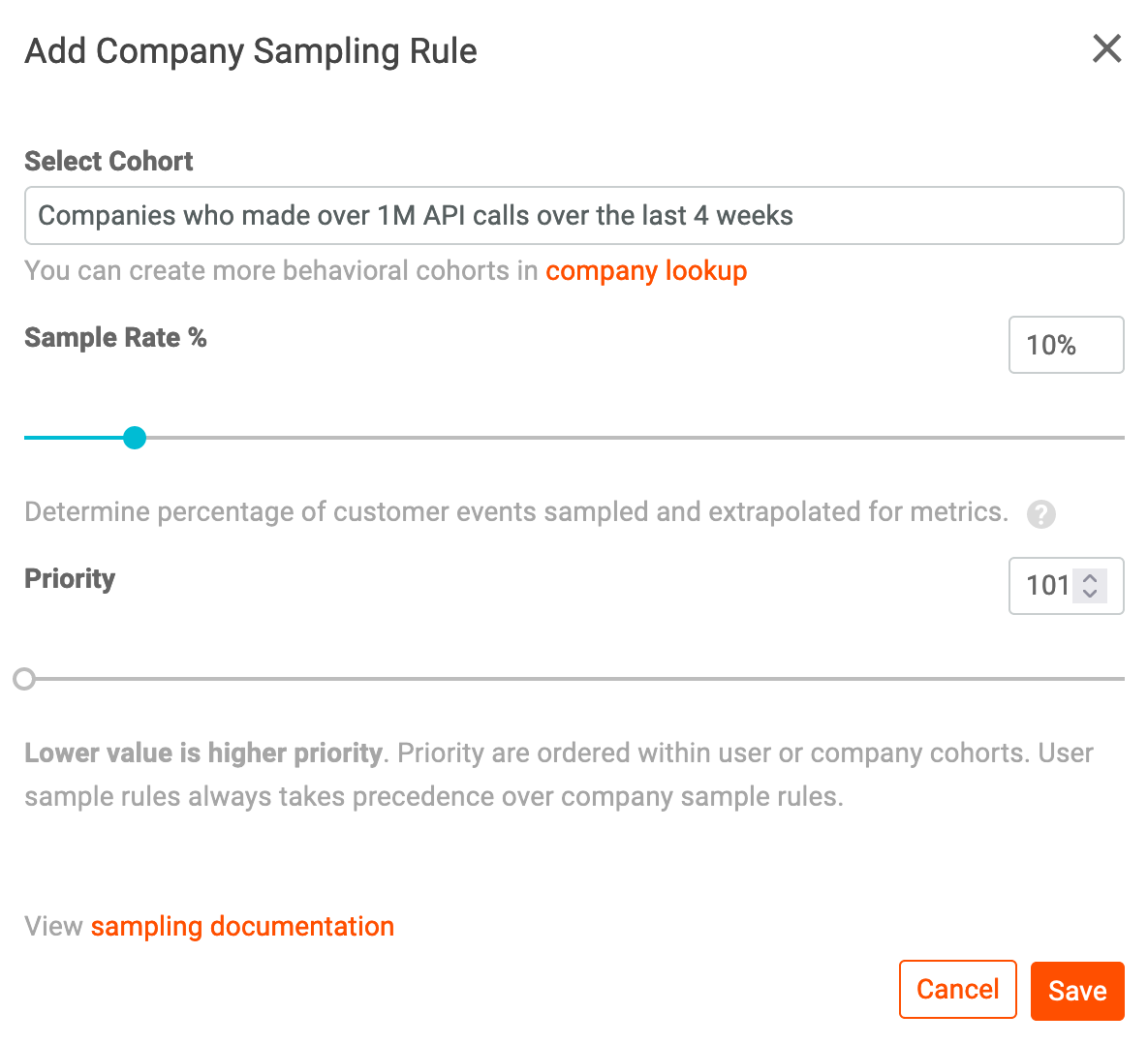 Set Rate and Priority