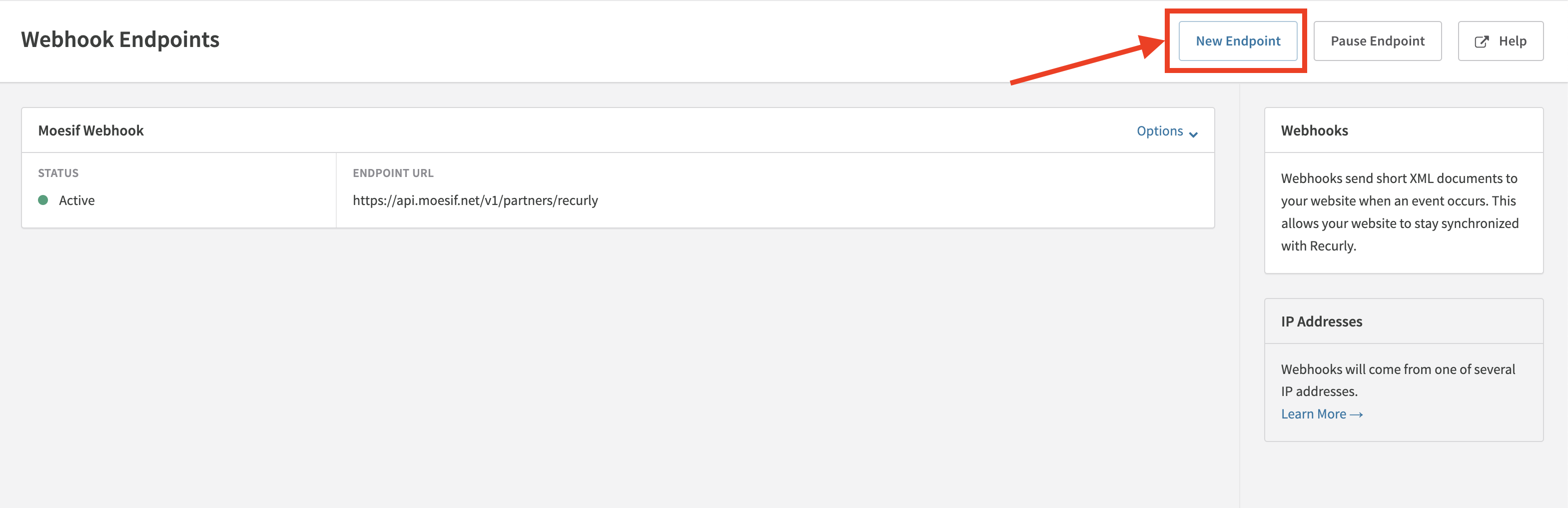 Creating a Billing Meter With Recurly | Moesif Docs