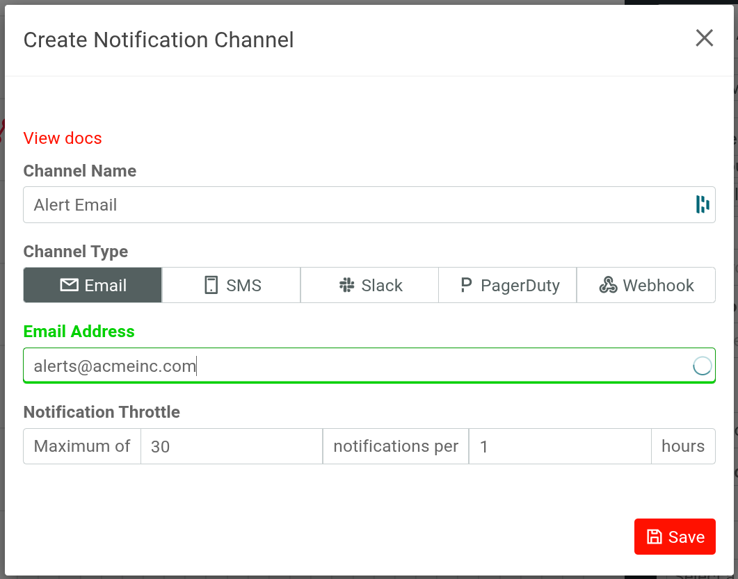 Moesif add new alert channel