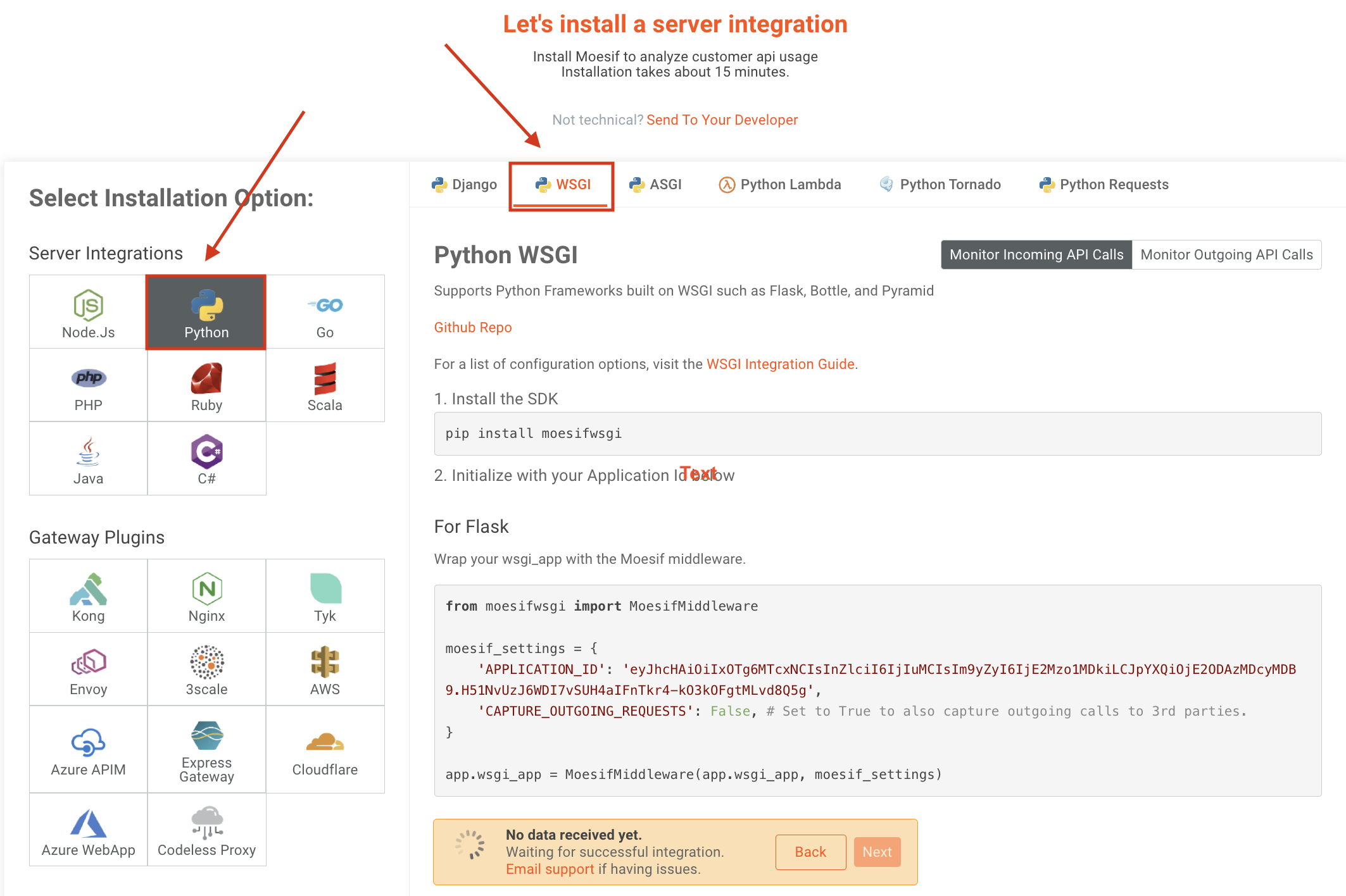 Integrating with Flask (Python) | Moesif Docs